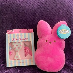 Peeps Pink Bunny & C’elavi Hair Care Set NWT